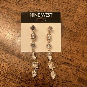 Nine West dangle diamond earrings